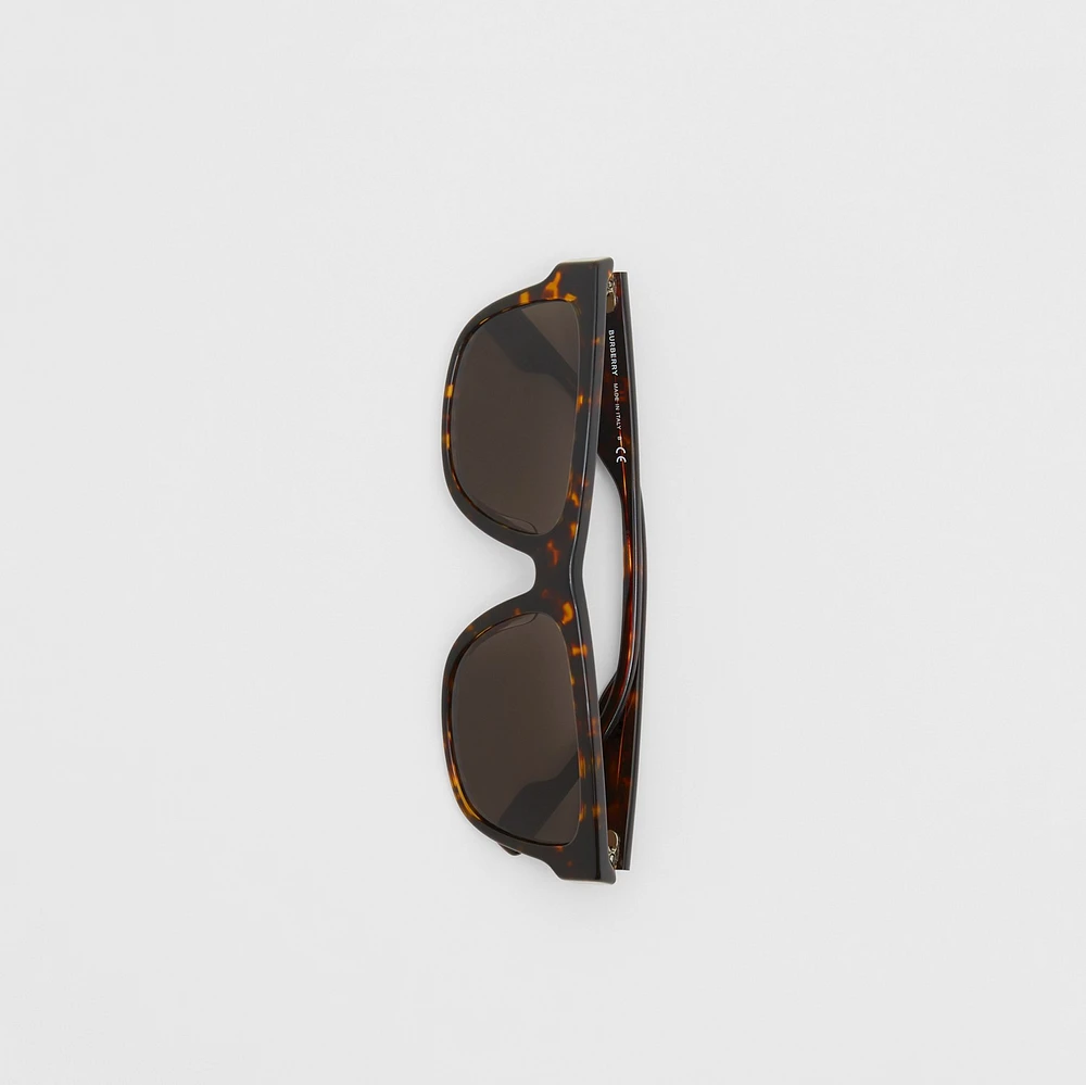 Square Frame Sunglasses in TORTOISESHELL - Men | Burberry® Official