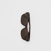 Square Frame Sunglasses in TORTOISESHELL - Men | Burberry® Official