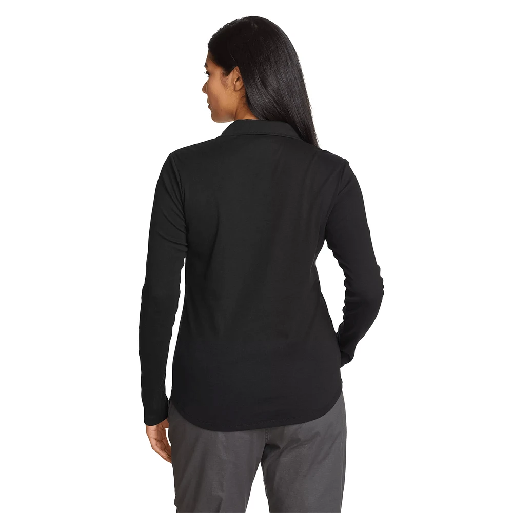 Favorite Long-Sleeve Collared T-Shirt