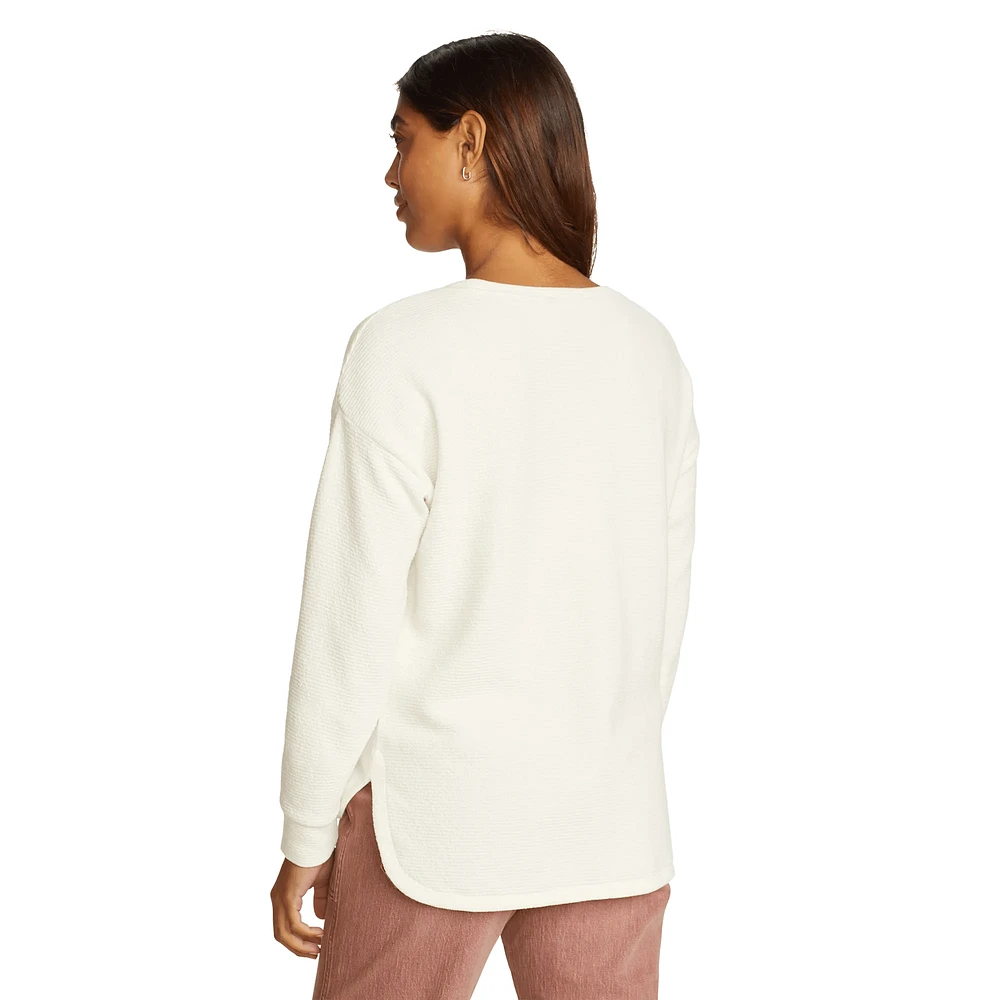 Freeland Textured Cotton Crewneck