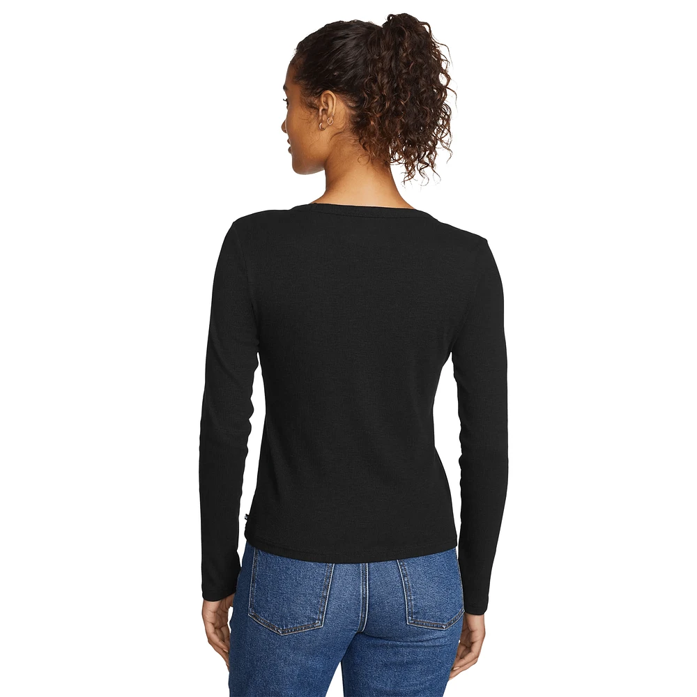 Infinity Slub Long-Sleeve Crew