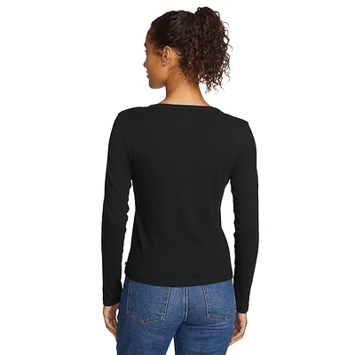 Infinity Slub Long-Sleeve Crew