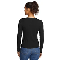 Infinity Slub Long-Sleeve Crew