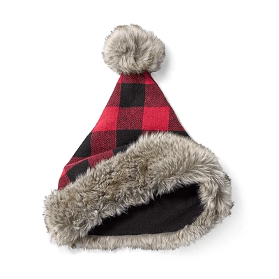 Buffalo Check Santa Hat