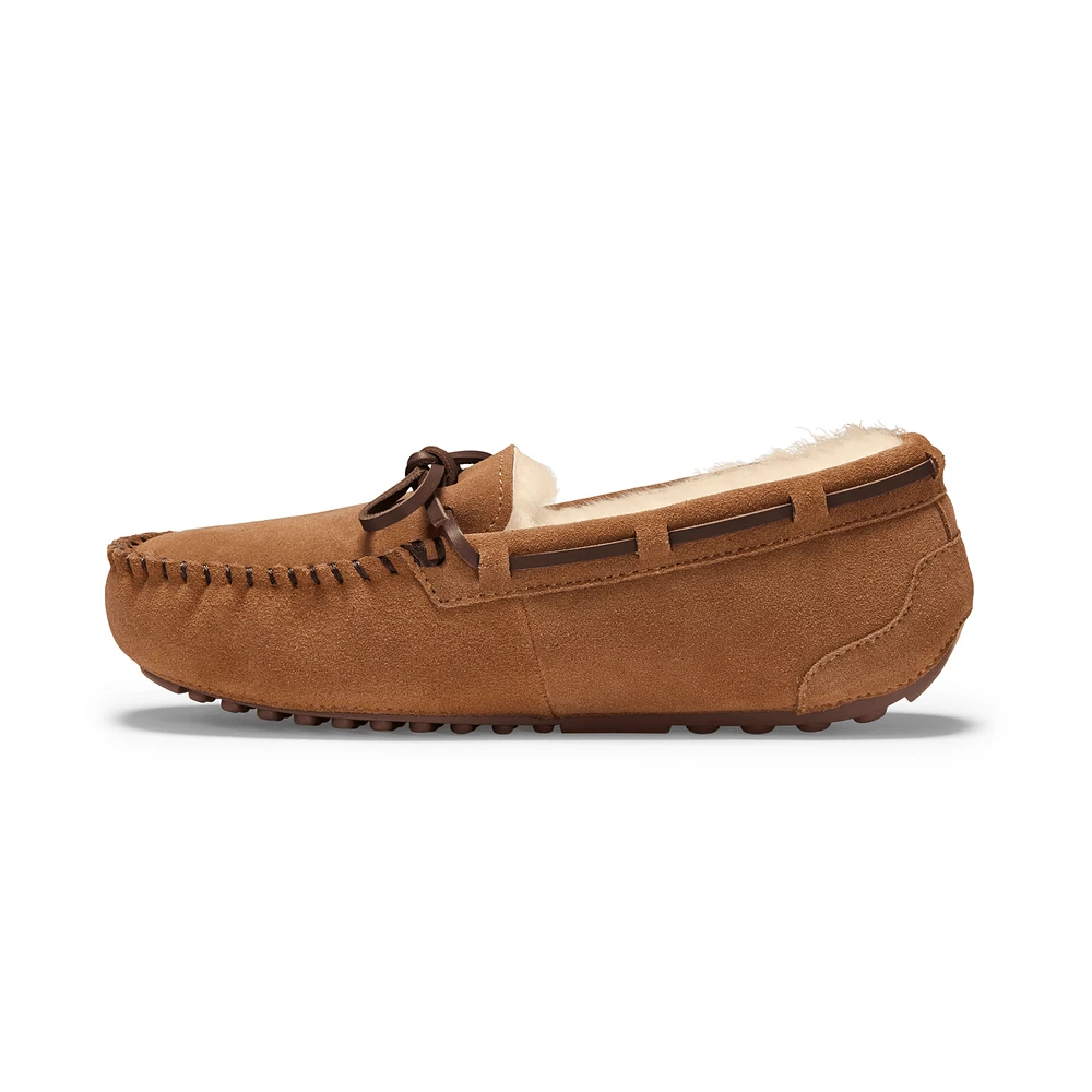 Firelight Shearling Moc Slippers