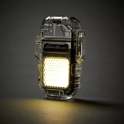 Rechargeable Dual Arc Lighter With Cob Light 