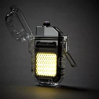 Rechargeable Dual Arc Lighter With COB Light 