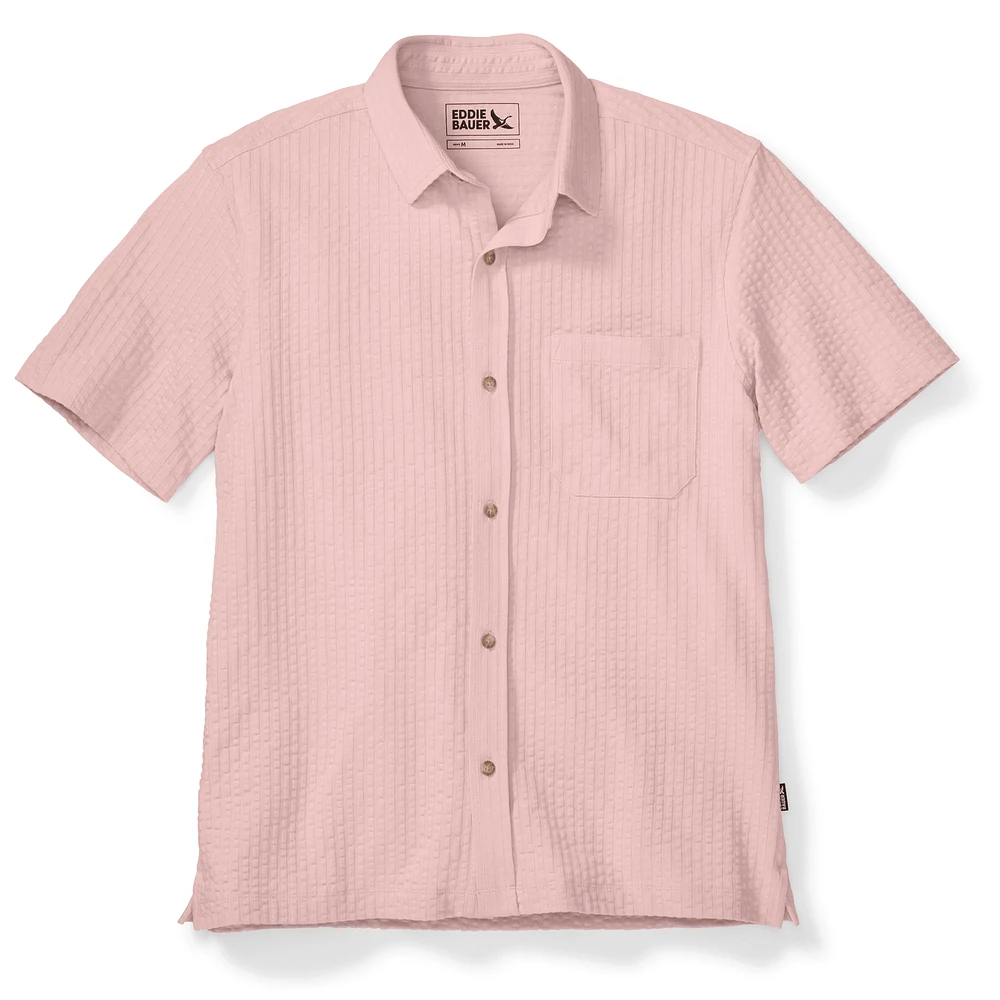 Alderpine Short-Sleeve Seersucker Shirt