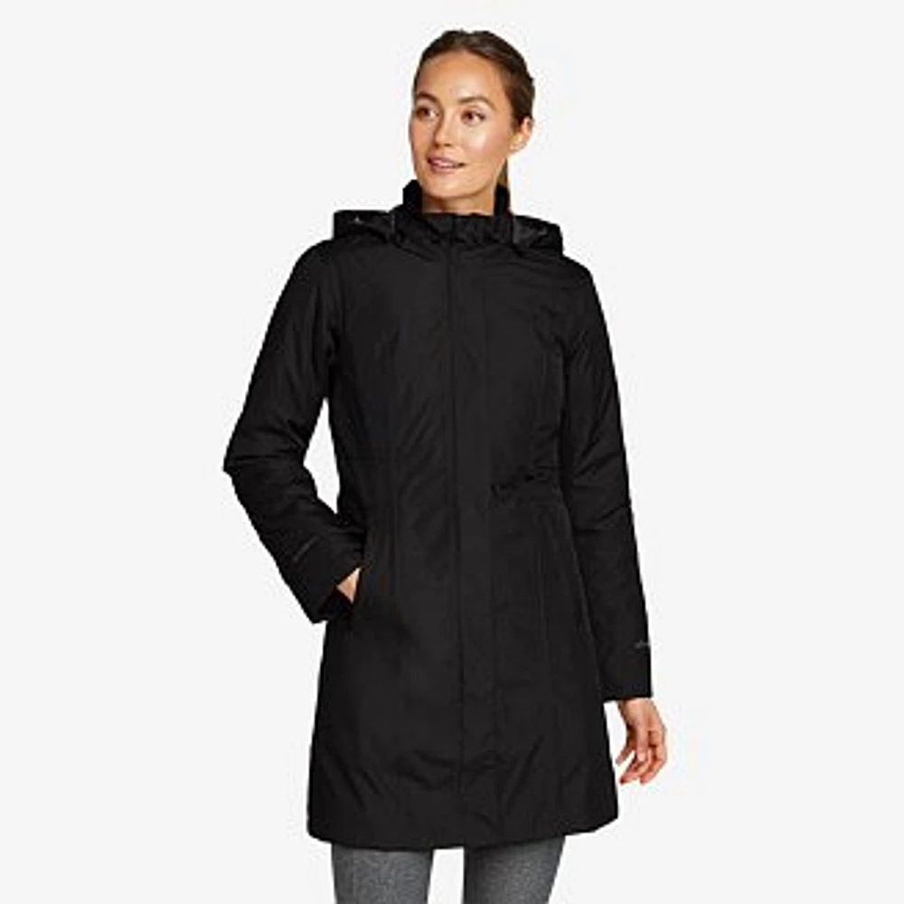 Women's Girl on the Go Insulated Waterproof Trench Coat