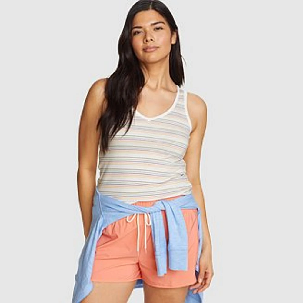 Women's Favorite V-Neck Tank- Stripe