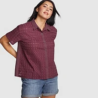 Women's Idyllic Lace Button-Down Shirt