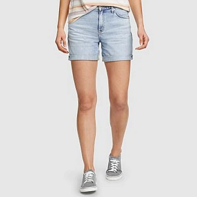 Women's Boyfriend Rolled Denim Shorts