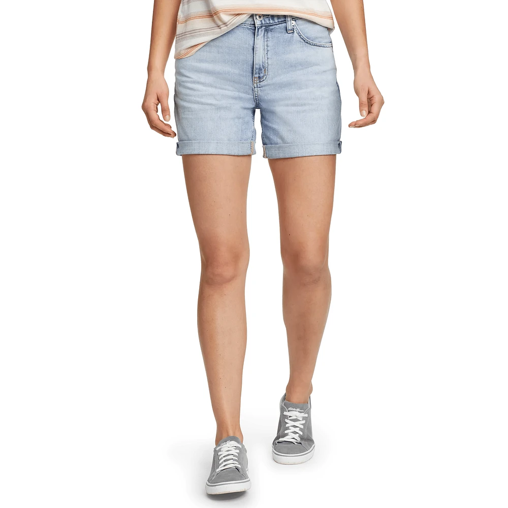 Boyfriend Rolled Denim Shorts