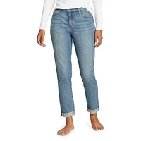 Boyfriend Mid-Rise Jeans - Slim Fit