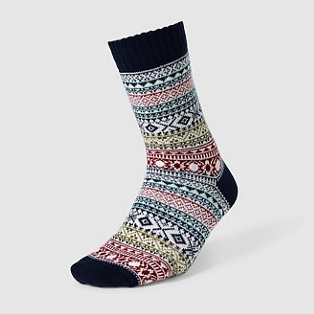 Women's Fair Isle Crew Socks