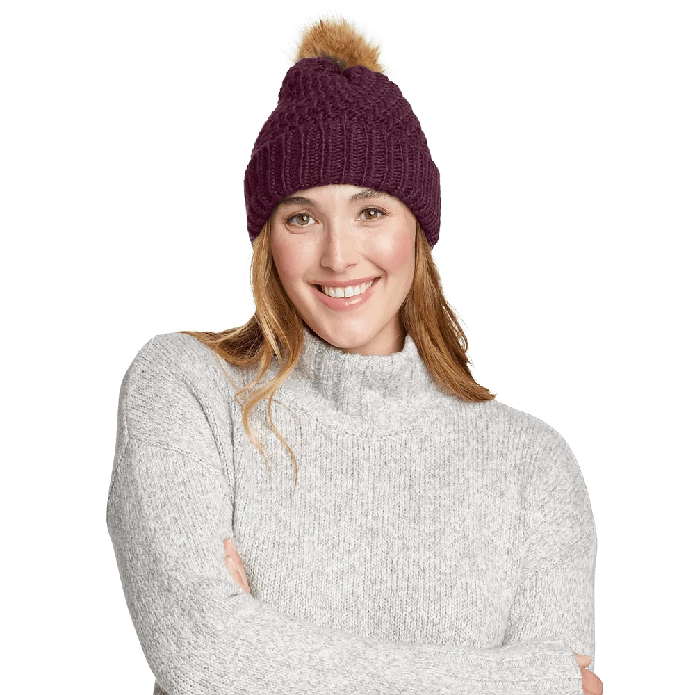 Cabin Faux Fur Pom Beanie