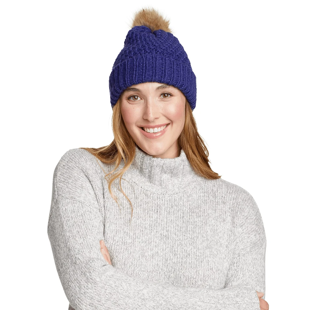 Cabin Faux Fur Pom Beanie
