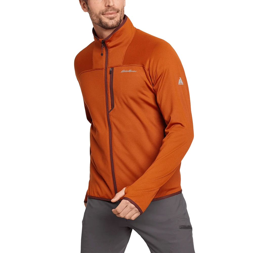 High Route Grid Fleece Full-Zip Mock Neck