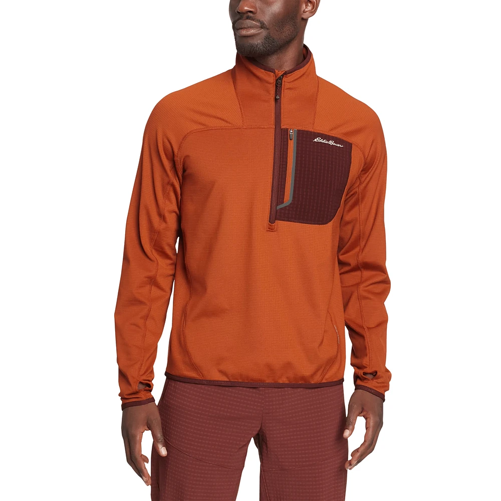 High Route Grid Fleece 1/2-Zip Mock Neck