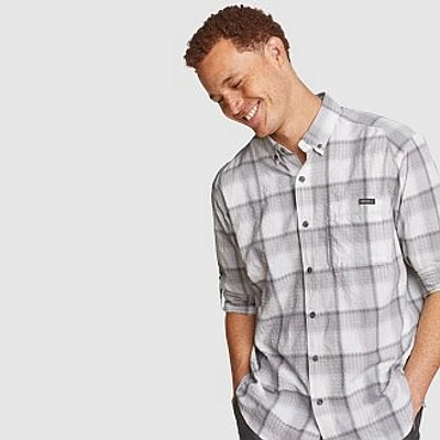 Men's Pack It Seersucker Long-Sleeve Shirt