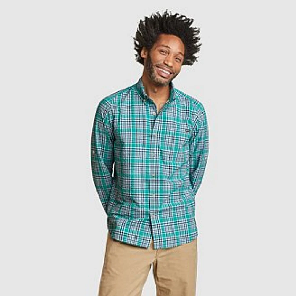 Men's Pack It Seersucker Long-Sleeve Shirt