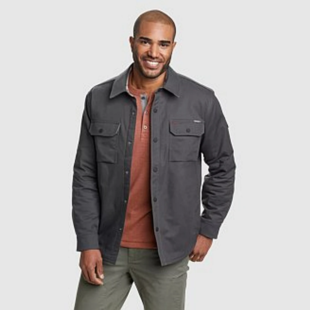 Men's Impact Canvas Flannel-Lined Shirt-Jacket