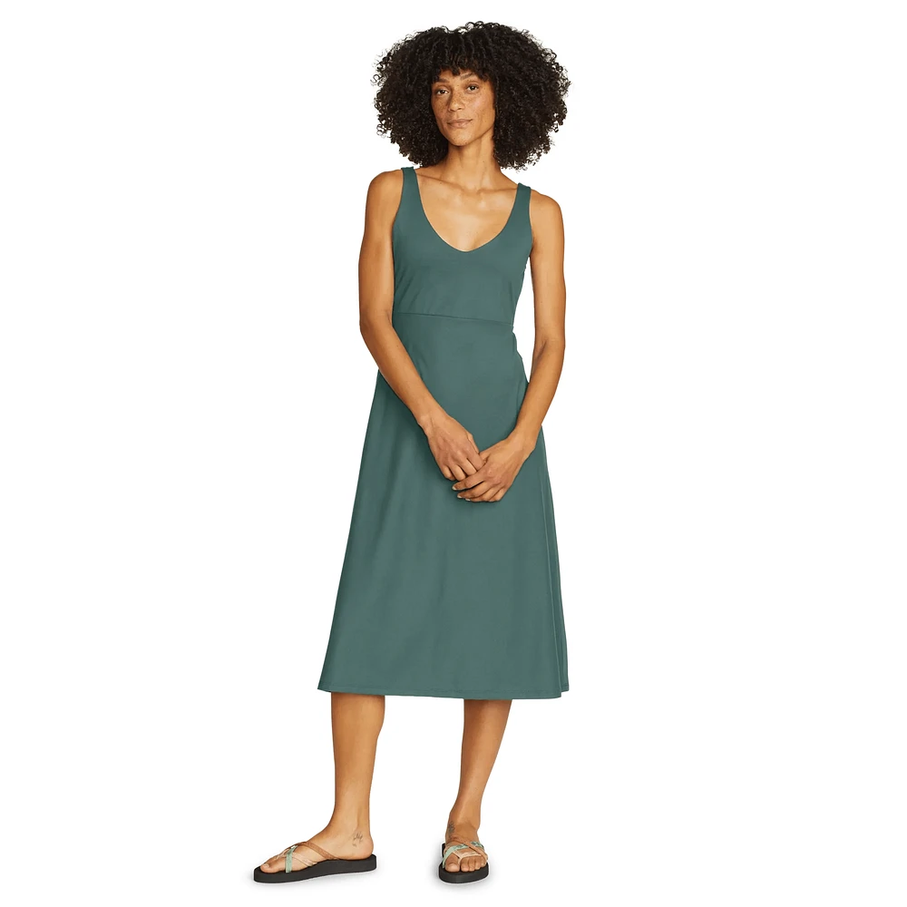 Aster V-Neck Midi Dress