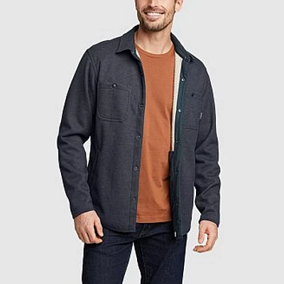 Men's Faux Shearling-Lined Thermal Shirt