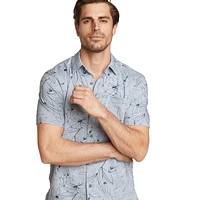 Baja Knit Button-Up Shirt