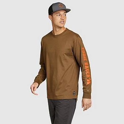 Men's Mountain Ops Long-Sleeve Graphic 100% Cotton T-Shirt