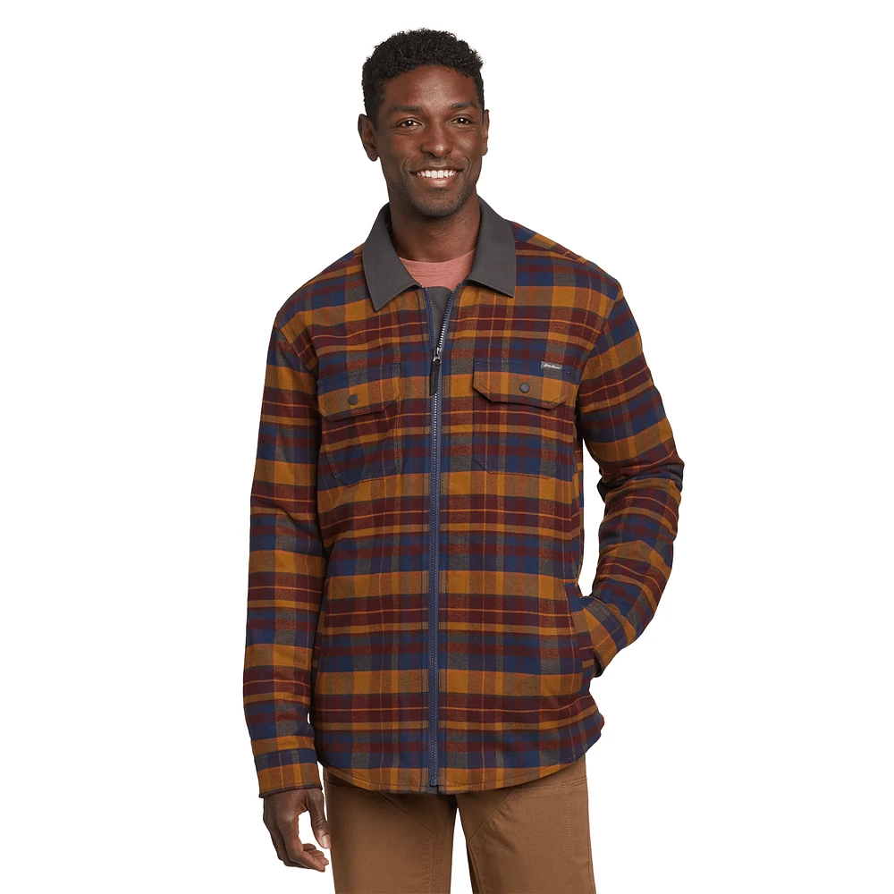 Eddie's Favorite Faux Shearling-Lined Flannel Shirt Jacket