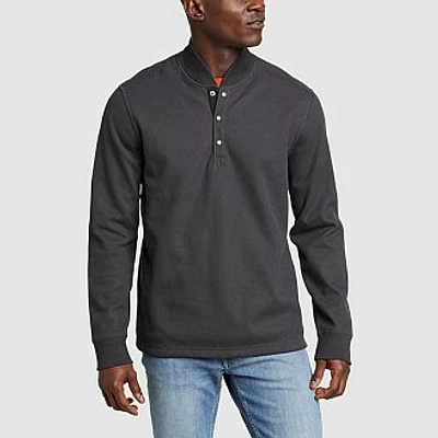 Men's Faux Shearling-Lined Thermal Henley