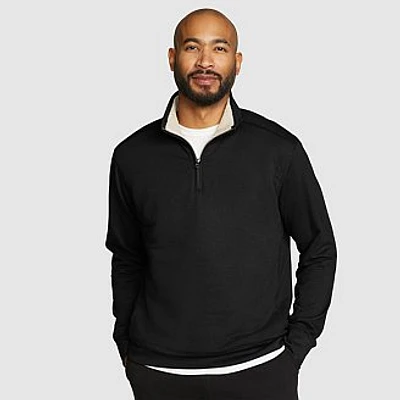 Men's Everyday Faux-Shearling-Lined 1/4-Zip