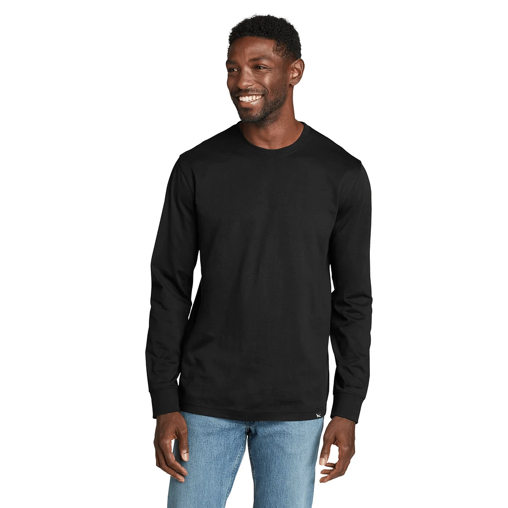 Legend Wash Classic Long-Sleeve 100% Cotton T-Shirt