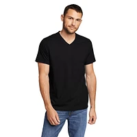 Legend Wash Classic Short-Sleeve 100% Cotton V-Neck T-Shirt