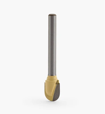 1/8" Shank Carbide-Tipped Core Box Router Bit