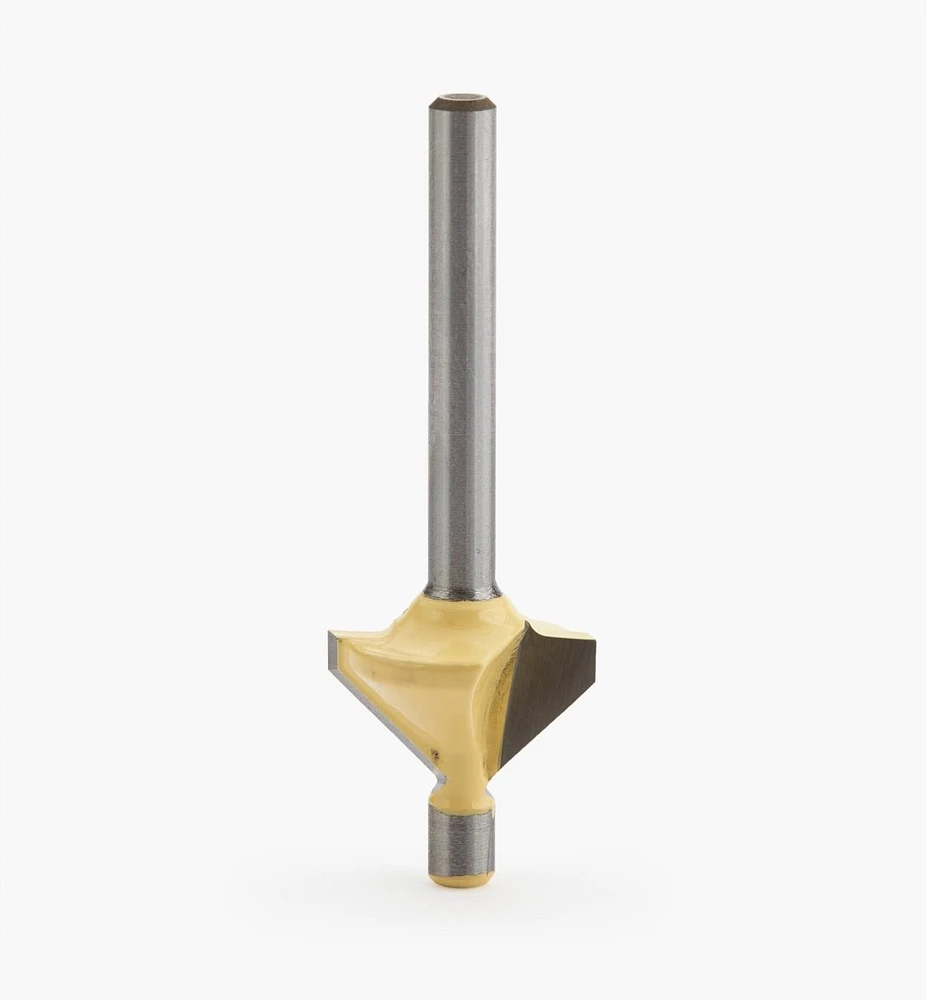 1/8" Shank Carbide-Tipped Chamfer Router Bit