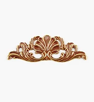 Cast Brass Appliqué Shell Accent