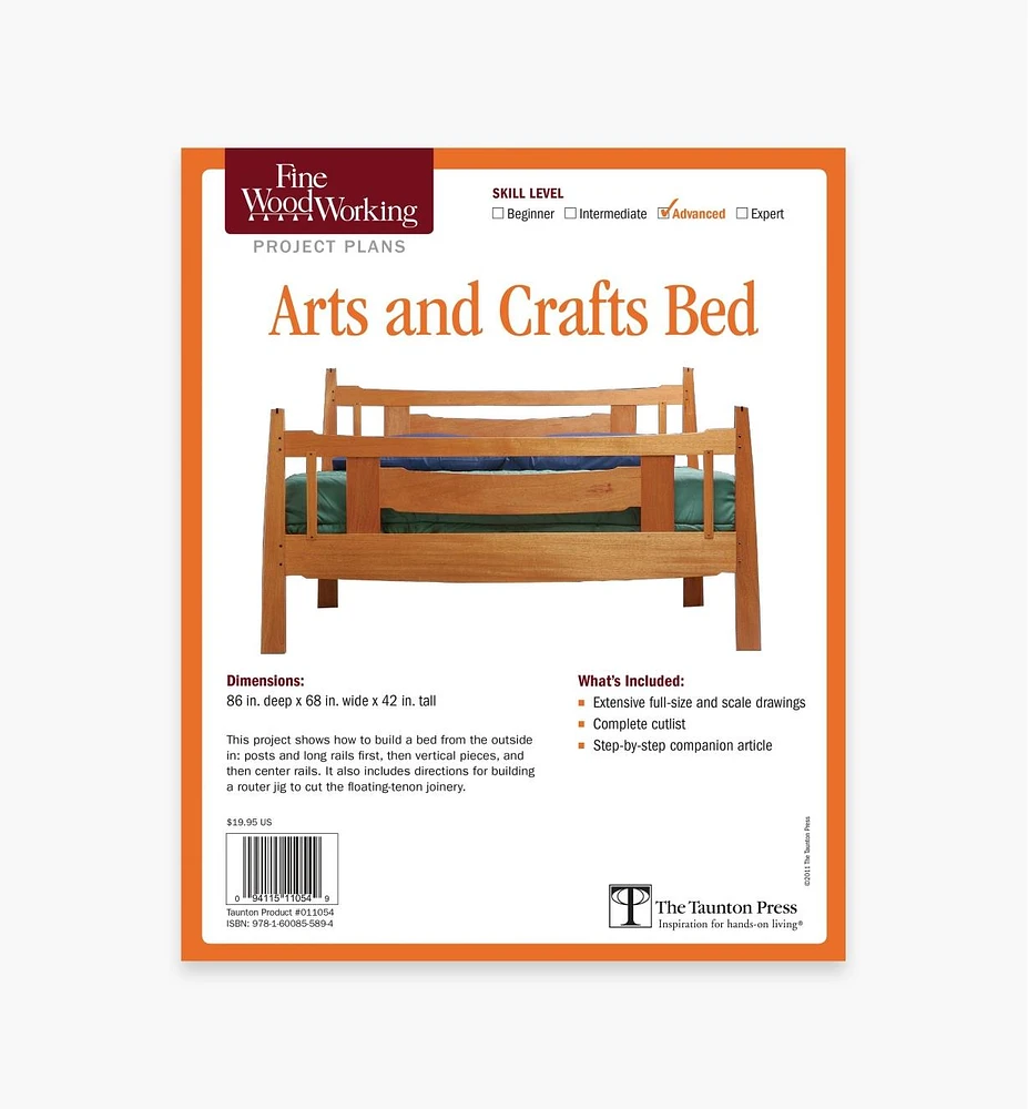 Arts and Crafts Bed Plan