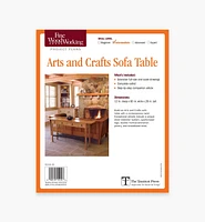 Arts and Crafts Sofa Table Plan