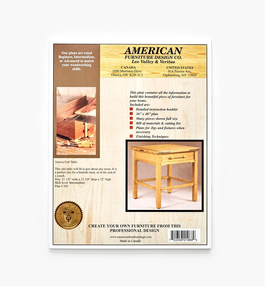 Aurora End Table Plan