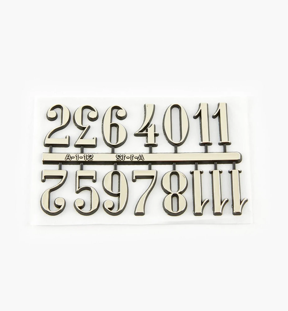 Adhesive-Backed Arabic Numerals