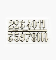 Adhesive-Backed Arabic Numerals