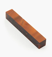 Rust & Black Acrylic Acetate Pen Blank