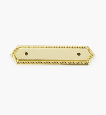 Brass Rope-Edge Handle Escutcheons