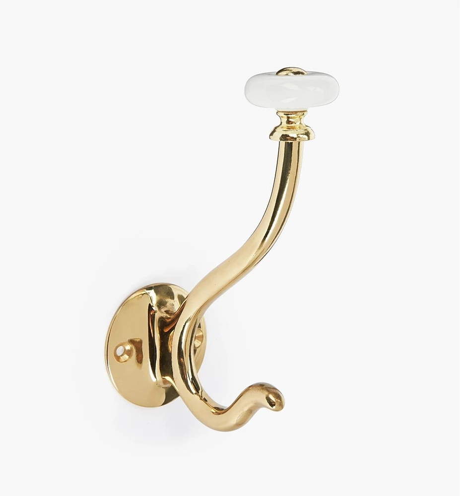 Ceramic Knob Coat & Hat Hook