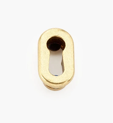 Brass Oval Insert Spline Escutcheon