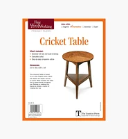 Cricket Table Plan