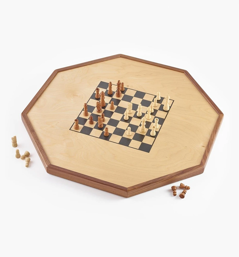 Deluxe Crokinole, Checker & Chess Board