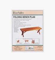 Folding Bench Plan